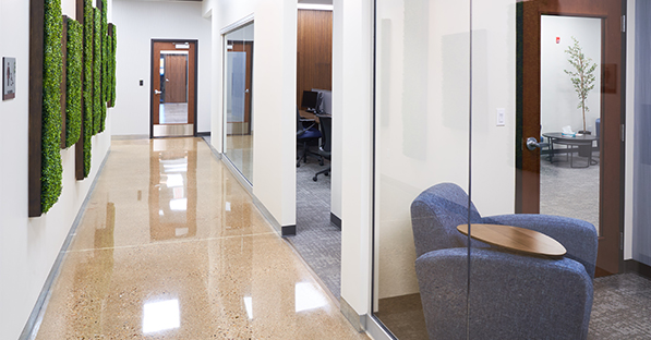 A Clean Office Hallway